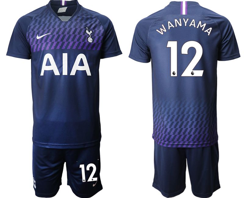Men 2019-2020 club Tottenham Hotspur away #12 blue Soccer Jerseys